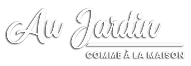 Logo Au Jardin, Comme à La Maison